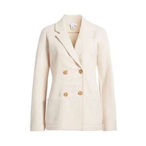 NWOT  Nordstrom Signature Double Breasted Boiled Merino Wool Blazer Jacket…